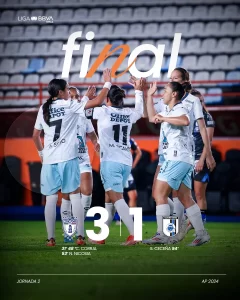 LIGA MX FEMENIL APERTURA 2024 JORNADA 2 TUZAS VS QUERETARO RESULTADO