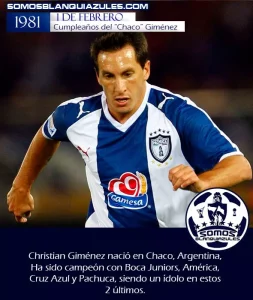 1 DE FEBRERO DE 1981 CUMPLEAÑOS DE CHRISTIAN CHACO GIMENEZ